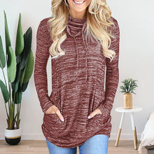 Laden Sie das Bild in den Galerie-Viewer, Lockere Pullover mit Taschen und Kordelzug
