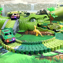 Laden Sie das Bild in den Galerie-Viewer, Dinosaurier-Elektrotriebwagen-Set