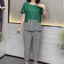 Laden Sie das Bild in den Galerie-Viewer, Stilvolles Lässiges 2-teiliges Set in Übergröße
