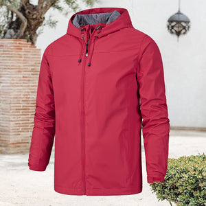 Regenjacke Herren Leicht Wasserdicht Faltbare Regenmantel mit Kapuze