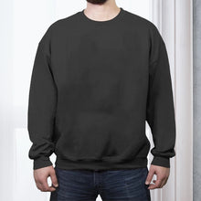 Laden Sie das Bild in den Galerie-Viewer, Lässiger Lockerer Einfarbiger Fleecepullover mit Rundhalsausschnitt