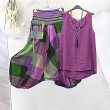 Laden Sie das Bild in den Galerie-Viewer, Lässige ärmellose Damenbekleidung im ethnischen Stil