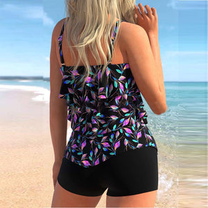 Bedruckter Boxerrock-Bikini