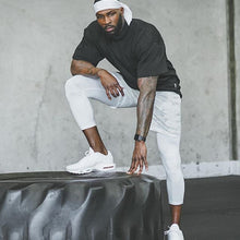 Laden Sie das Bild in den Galerie-Viewer, Herren Fitnessshorts - mit Elasthan Leggings