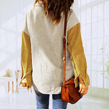 Laden Sie das Bild in den Galerie-Viewer, Damen lässige lockere Hemdjacke