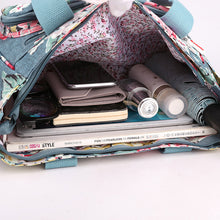 Laden Sie das Bild in den Galerie-Viewer, Damen Handtasche mit großem Fassungsvermögen und Blumenmuster
