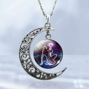 Sternzeichen Mond Halskette