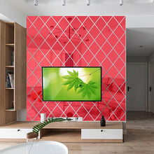 Laden Sie das Bild in den Galerie-Viewer, Rhombus Acryl Spiegel Wandaufkleber