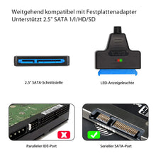 Laden Sie das Bild in den Galerie-Viewer, Universelles 2-in-1-Festplattenadapterkabel