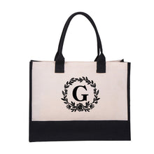 Laden Sie das Bild in den Galerie-Viewer, Leinwand Alphabet Tasche