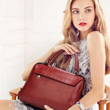 Laden Sie das Bild in den Galerie-Viewer, Krokodildruck Damen Umhängetasche