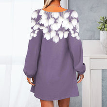 Laden Sie das Bild in den Galerie-Viewer, Sexy bedrucktes Strickkleid für Damen