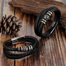 Laden Sie das Bild in den Galerie-Viewer, Mehrschichtiges Lederband für Herren