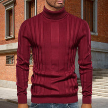 Laden Sie das Bild in den Galerie-Viewer, Lässiger Strickpullover mit Rollkragen für Herren