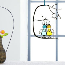 Laden Sie das Bild in den Galerie-Viewer, Buntglaskunst Fensterbehänge