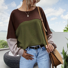 Laden Sie das Bild in den Galerie-Viewer, Lässiges Langarm-Top in Farbkontrast