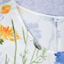 Laden Sie das Bild in den Galerie-Viewer, Bedrucktes lässiges Kleid mit Rundhalsausschnitt