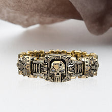 Laden Sie das Bild in den Galerie-Viewer, Stilvoller Kugelförmiger Totenkopfring