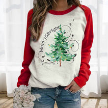 Laden Sie das Bild in den Galerie-Viewer, Lässiges Weihnachtsbaum-Sweatshirt