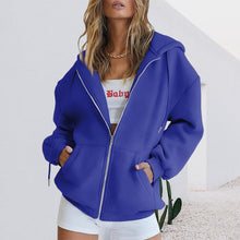 Laden Sie das Bild in den Galerie-Viewer, Übergroßes Damen-Sweatshirt mit Kapuze
