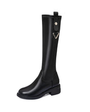 Laden Sie das Bild in den Galerie-Viewer, Reitstiefel Niedrige Langschaft Kniehohe Damen Hohe Stiefel