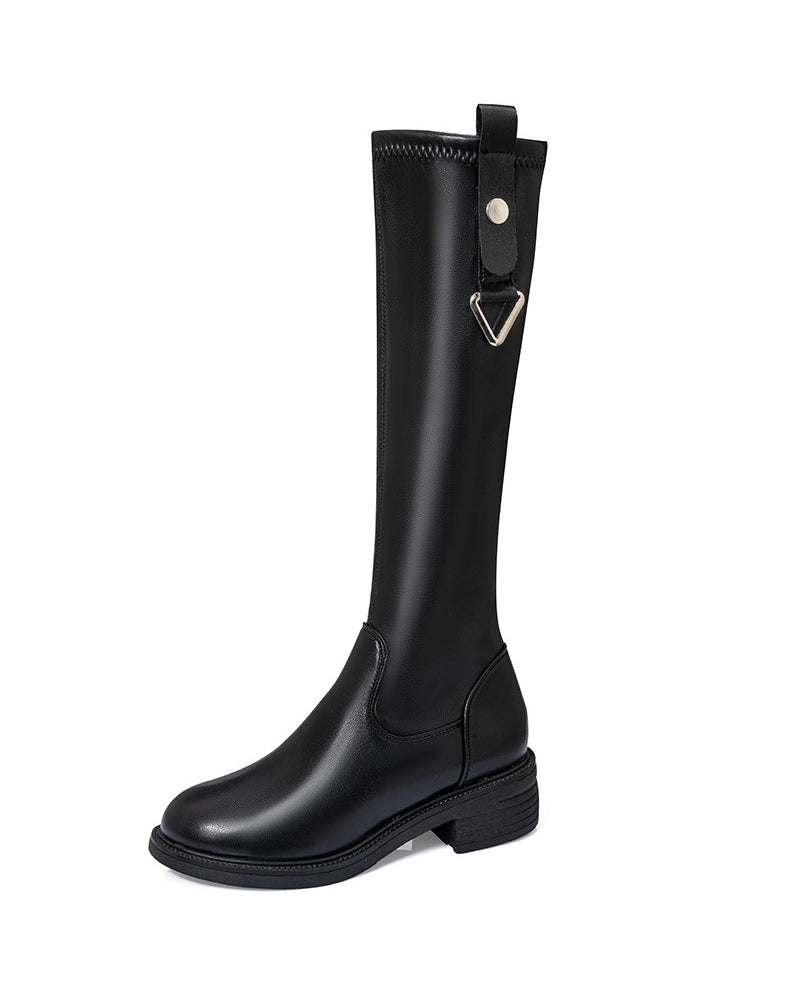 Reitstiefel Niedrige Langschaft Kniehohe Damen Hohe Stiefel