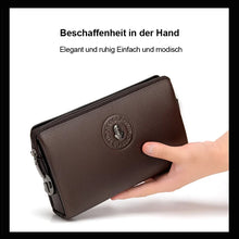 Laden Sie das Bild in den Galerie-Viewer, Diebstahlsichere Herrenhandtasche mit Zahlenschloss
