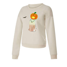 Laden Sie das Bild in den Galerie-Viewer, Halloween Kürbis Damen Sweatshirt