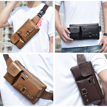 Laden Sie das Bild in den Galerie-Viewer, Herren Umhängetasche Brusttasche