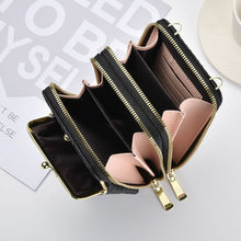 Laden Sie das Bild in den Galerie-Viewer, Einfache Mini-Umhängetasche mit doppeltem Reißverschluss