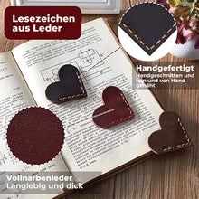 Laden Sie das Bild in den Galerie-Viewer, Vintage Leder Herz Lesezeichen