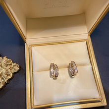 Laden Sie das Bild in den Galerie-Viewer, Neue stilvolle Zirkon Ohrringe