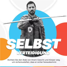 Laden Sie das Bild in den Galerie-Viewer, Tragbarer Metallstab für Selbstverteidigung und Zauberkunst