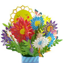 Laden Sie das Bild in den Galerie-Viewer, Dreidimensionale Blumen-Grußkarte