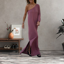 Laden Sie das Bild in den Galerie-Viewer, Damen Freizeitkleid Langes Kleid