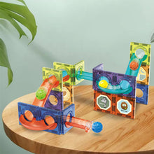 Laden Sie das Bild in den Galerie-Viewer, Magnetische Bausteine Schienenspleißspielzeug für Kinder
