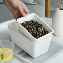 Laden Sie das Bild in den Galerie-Viewer, Quadratische Entleerbare Doppellagige Aufbewahrungsbox