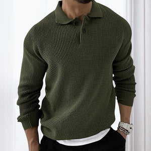 Waffel-Ansteck-Pullover