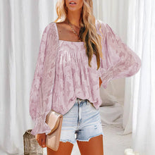 Laden Sie das Bild in den Galerie-Viewer, Langarmshirts für Damen mit quadratischem Ausschnitt
