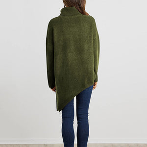Unregelmäßiger Rollkragenpullover