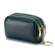 Laden Sie das Bild in den Galerie-Viewer, Mini Geldbörse mit Reißverschluss aus weichem Leder