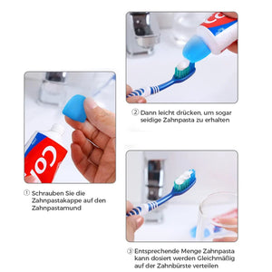 Selbstschließende Zahnpastakappen