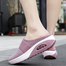 Laden Sie das Bild in den Galerie-Viewer, Flache Sandalen Aus Netz Für Damen
