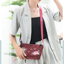 Laden Sie das Bild in den Galerie-Viewer, Stilvolle Umhängetasche mit Blumenstickerei