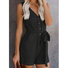 Laden Sie das Bild in den Galerie-Viewer, Damen Sommer Overall mit V-Ausschnitt