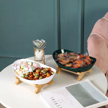 Laden Sie das Bild in den Galerie-Viewer, Moderner Minimalistischer Snack- &amp; Obstteller aus Kunststoff