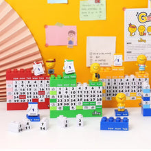 Laden Sie das Bild in den Galerie-Viewer, Schöner Cartoon-Block-Puzzle-Kalender