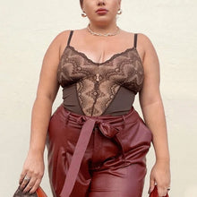 Laden Sie das Bild in den Galerie-Viewer, Sexy Spitzenbody mit Bauchkontrolle