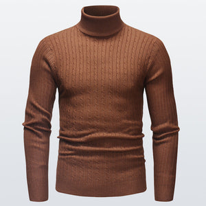 Gestrickter Rollkragenpullover für Herren