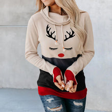 Laden Sie das Bild in den Galerie-Viewer, Weihnachten Langärmliger Kapuzenpullover